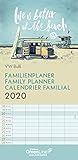  GreenLine VW Bulli 2020 Familienplaner - 22x45cm - Familientermine - Wandkalender