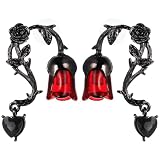 Healeved Boucles D'Oreilles Gothiques Pour Femmes Et Filles Rose Épineuse...