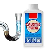 Caustic Soda Drain Unblocker Powder 1kg Professional Strength for Kitchen & Bathroom Sinks - Fast-Acting Pipe Cleaner - Removes Hair, Grease & Blockages