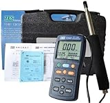 HKNDT TES-1340 Hot-Wire Anemometer Air Flow Velocity Tester Air Wind Flow Meter TES1340