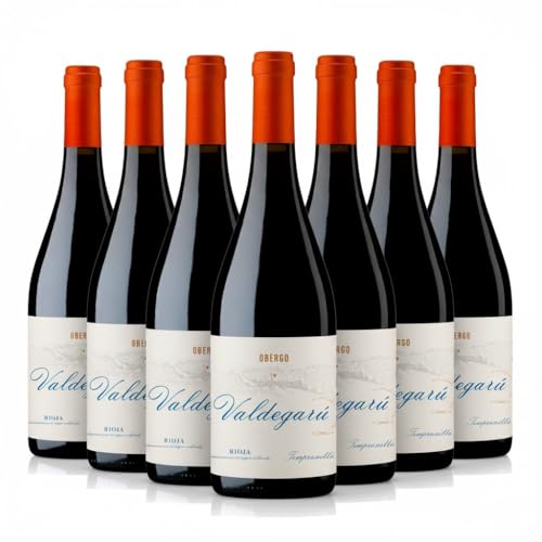 Obergo Valdegarú Tempranillo 2022 – Vino Tinto de Rioja Alavesa, 6 Meses en Barrica Roble Francés, 6 Botellas x 750 ml – Intenso, Afrutado y Elegante