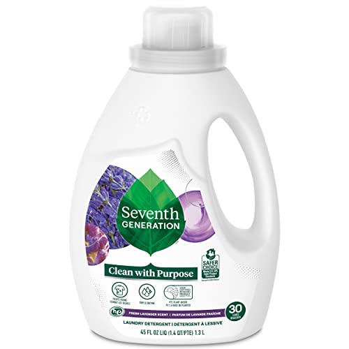 Seventh Generation Liquid Laundry Detergent, Lavender Scent, 45 oz, 30 loads