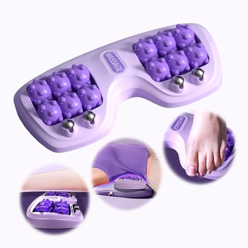 Portable Foot Massage Roller - Foot Roller Massager with Acupressure Nodes for Everyday Comfort, Tension Ease & Circulation Support - Compact Reflexology Tool for Home & Office