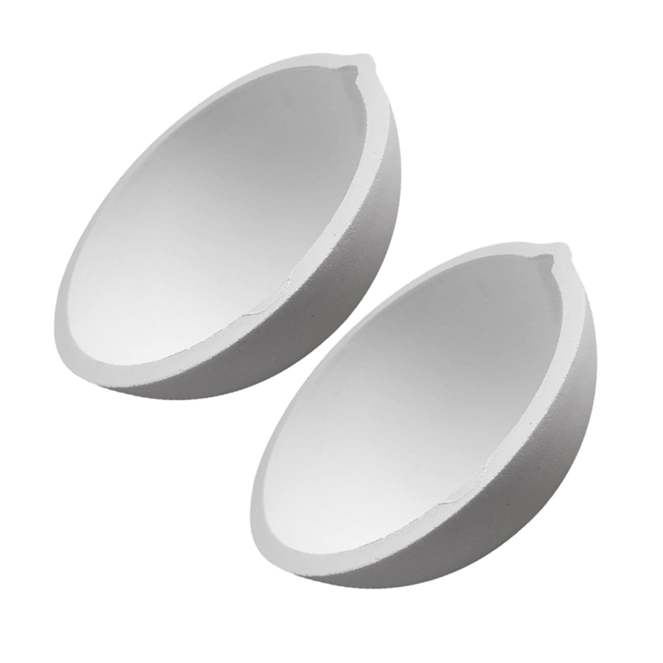 Veemoon Evaporating Dishes 2-Pack Large Ribs Pottery Evaporating Dish Lab Glassware Heat Proof Precipitate Maker