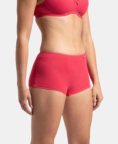 Image of Jockey SS04 Women High Coverage Super Combed Cotton Elastane Stretch Boy Leg (Pack of 2)