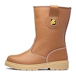 EarthWorks Safety - EarthWorks Bracket Mens Tan Rigger Boot - Size 8 UK - Gold