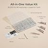 36000Pcs Clear Transparent Rhinestones Gems for Bedazzling Bedazzler Kit, Flatback Crystal Diamond Rhine Stones Jewel Resin Mix Flat Back 2-6MM for Crafting Crafts Nail DIY Decor B-7000 Glue Tweezers #1