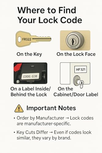 M-S Cash Drawer Key for 010R or 010L Locks - Fits Many POS Registers, Cash Drawer Key