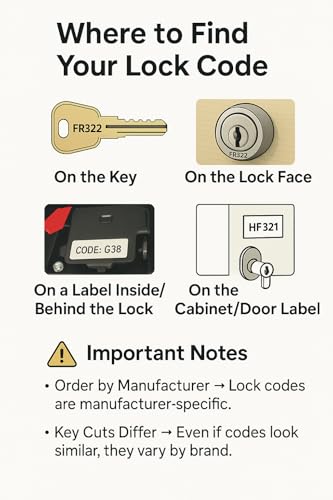 M-S Cash Drawer Key for 010R or 010L Locks - Fits Many POS Registers, Cash Drawer Key