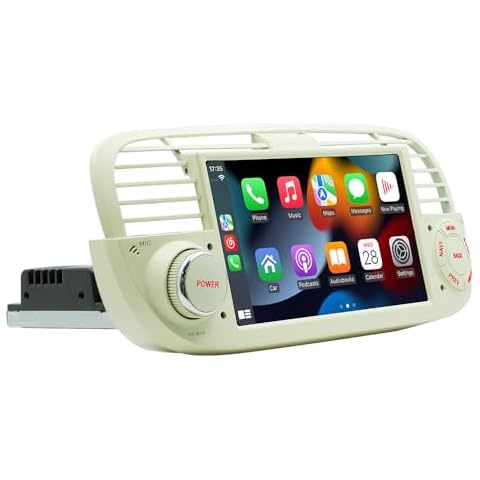 Automodz 7" Wireless Carplay Stereo for Fiat 500 Cover