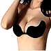Sinoeem Mujeres Sujetador sin Tirantes Invisible Adhesivo Innovador Estilo Doble Propósito,Sujetador Adhesivo Push up,Reutilizable para Las Mujeres Sujetadores para sin Espalda (Negro, B)
