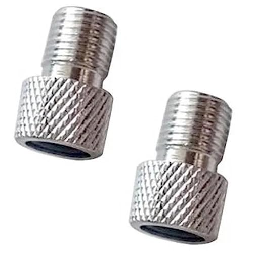 Par Adaptador Válvula Presta De Bico Fino Para Grosso Bike Original Mountain Latão Schrader Conversã