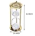 SuLiao Hourglass 60 Minute Timer, Vintage Brass Sand Clock, Unique Metal Watch, Antique Glass with White Sand for Home, Desk, Office, Gifts, Decor