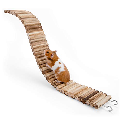 Niteangel Hamster Suspension Bridge Toy - Long Climbing Ladder for Dwarf Syrian Hamster Mice Mouse Gerbils and Other Small Animals (25.6L x 3.15W)
