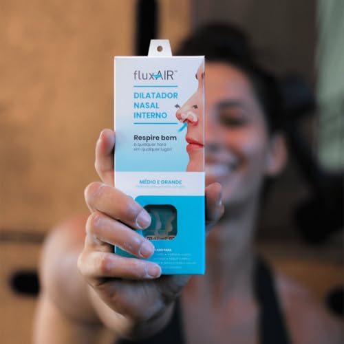Dilatador Nasal anti ronco Flux Air com 2 unidades Tamanho Médio e Grande (M + G) respire melhor