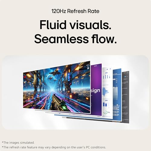 Image of LG 27U411A-BD 68.5 cm (27 Inch) FHD (1920x1080) IPS Monitor, 1ms(MBR), 120Hz, Anti-Glare, sRGB 99%(Typ.), HDR10, 3-Side Virtually Borderless, Reader Mode, Flicker Safe, VGA, HDMI, Slim Stand, Black