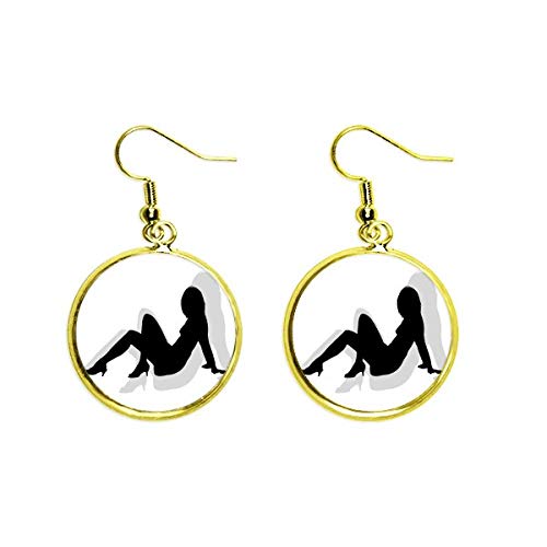 Pendientes de mujer con silueta artística dorada para transformar tu look de oficina