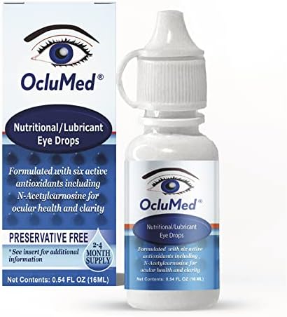 Oclumed Nutritional Eye Drops | 16ml | Highest Concentration of Antioxidant N-Acetylcarnosine Available 2% | Effective Solution for Cataracts & Dry Eyes