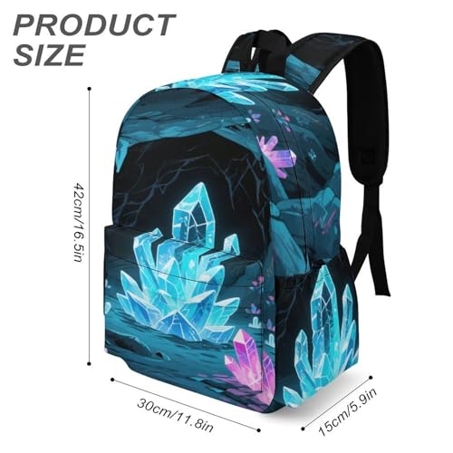 Glacier Cave Printed Backpack Water-Resistant Pack Stylish Bag Lightweight Travel Backpack3