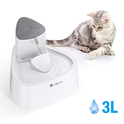 isYoung Upgrade 3L Trinkbrunnen für Katzen und kleine Hunde in Weiß