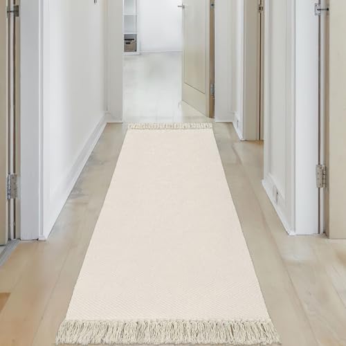 Tapis de couloir bohème rustique 61x183 cm coton - 5