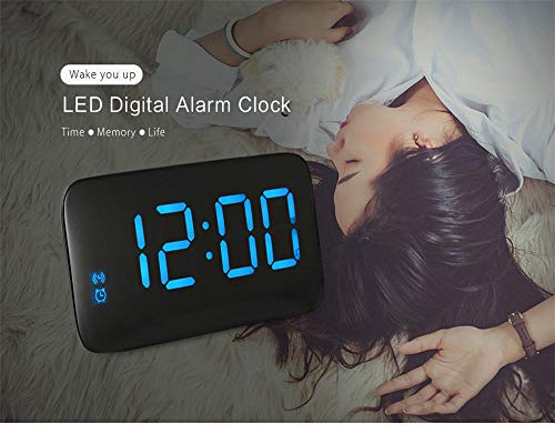 Réveil à LED intelligent à commande vocale et mode snooze intégré