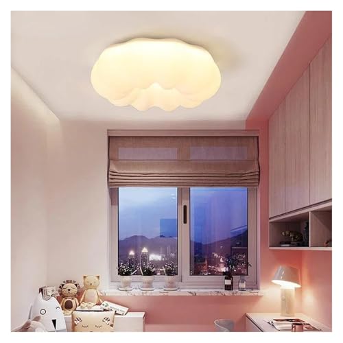 Plafonnier nuage blanc LED pour chambre d'enfant et salon avec lumière chaude de 30cm