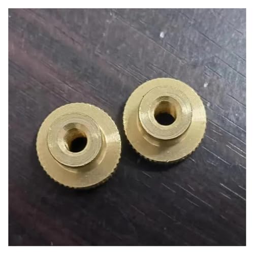 SeroNi Écrou à Pouce moleté en Laiton, Type de Trou traversant, M3 M4 M5 M6 M8, 5/10 pièces/lot(M3 10PCS)