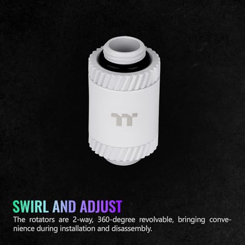 Image of Thermaltake Pacific SF Male to Male 30mm Extender White /DIY LCS /Fittings CL-W391-CU00WT-A