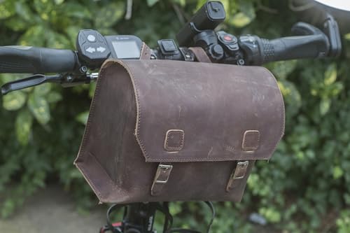 Sacoche de vélo en cuir London Craftwork XXL pour vos randonnées et trajets vélotaf urbains