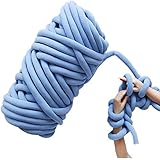 lana xxl aliexpress [Regalo creativo perfecto]: Durante el Día de Acción de Gracias, Navidad, Halloween y Año Nuevo, las manualidades de bricolaje son regalos perfectos para sus amigos o familiares. Se pueden usar grandes bloques de hilo para tejer mantas calientes, nidos de mascotas, almohadas, alfombras, cojines, etc. Cuando está viendo la televisión en el sofá, es perfecto para mantenerse cómodo o abrigado.
