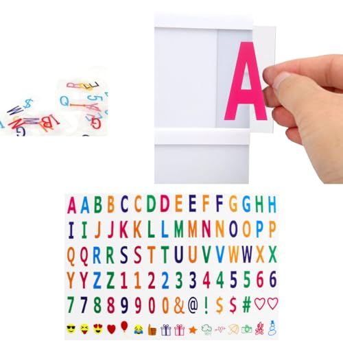 Cartela Extra 96 Letras Coloridas Números P/Letreiro Led