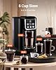 SHARDOR Single Serve Coffee Maker 2.0, Hot and Iced Coffee Machine for K Cup Pods & Ground Coffee, 6 to 14 oz Brew Sizes, 50 oz Removable Water Tank, Bold Brew Setting, Stainless Steel, Black