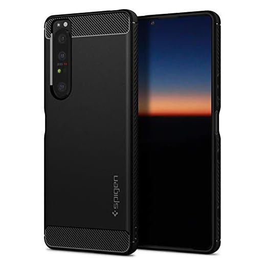 Spigen Rugged Armor fodral kompatibelt med Sony Xperia 1 III – svart