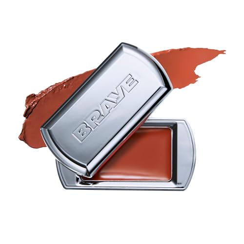 BRAYE LIPSLEEK | Blush for Cheeks & Lips, Korean Makeup Blush, Cool Lip and Cheek Balm, Vegan Cream, Lightweight w/Blendable & Buildable Makeup, Natural Look 02 RORTY 0.08oz