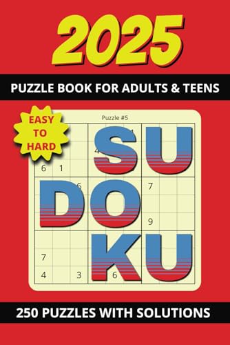 SUDOKU - 250 Puzzles For Adults and Teens