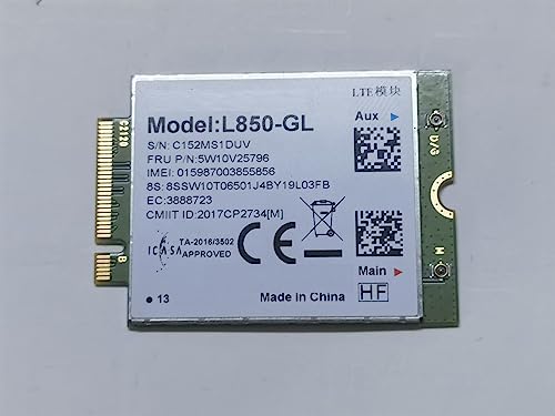 WWAN L850-GL 4G LTE Card 5w10v25796 for Thinkpad C14 Gen 1 Chromebook 300e 500e