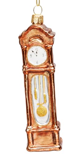 SIKORA Standuhr besondere Weihnachtskugel Glas Christbaumschmuck Deko...