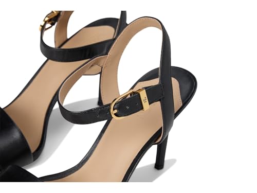 Image of Lauren Ralph Lauren Gwen Burnished Leather Sandal