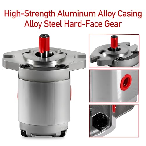 Image of Hydraulic Gear Pump, High Pressure Hydraulic Pump, Mini Flat Key Shaft SAE Gear Oil Pump, High Strength SP Series Gear Pump, 21MPa, 6ml /r, Max. 3200rpm