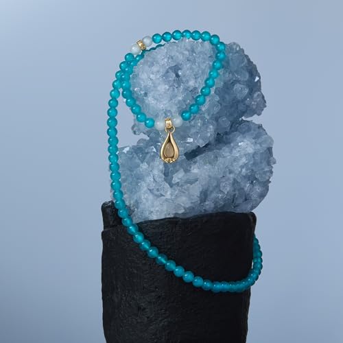 Image of Five Elements 18K Gold Vermeil 3 Layered Crystal Gemstone Beads Bracelet & Necklace for women Solid 925 Sterling Silver 18K Gold or White Gold Plated jewelry