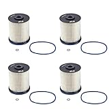 iFJF 4Pcs TP1015 Diesel Fuel Filter | 5 Micron High-Efficiency Filtration | Fits 2017-2024 Chevy