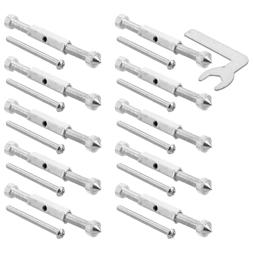 IWOWHERO 21pcs Electrical Box Repair Kit for Type Switches and Wall Mount Outlets Fixing Rods and Screws with Wrench Use Tool for Stable Receptacle Box in Homes and Offices