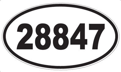 US Decal, Inc. Number 28847 Oval Sticker