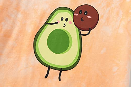 Tebbis Girls Summer Pajama Set Size 8 Cute Avocado 2-Pc Sleepwear For Little & Big Kid #TOP4