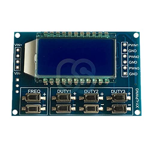 Miniatura 3 de Generador de señal PWM frecuencia de pulso ciclo de trabajo módulo ajustable pantalla LCD 1Hz-150Khz 3.3V-30V 3 canales