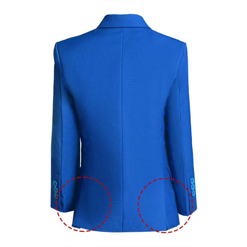 Image of Visaccy Boys Suit Jacket Toddler Formal Blazer Slim Fit Sport Coat for Kids