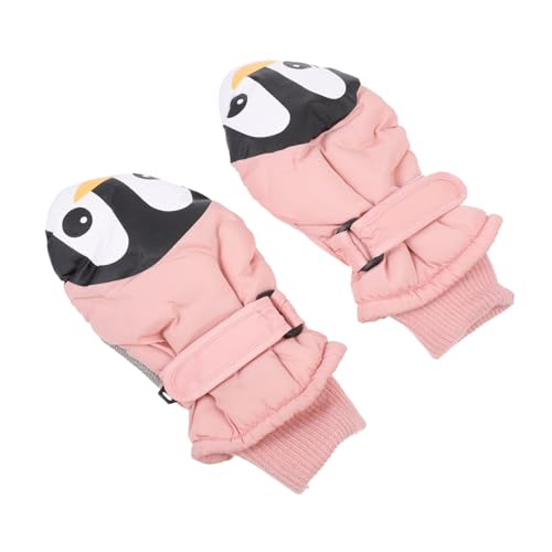 PartyKindom Baby Winter Gloves Boys and Girls Gloves for Material Cartoon Design Ski Mittens