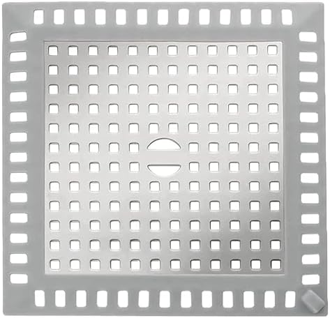 Quadratischer Bodenablauf 30,5x30,5cm Edelstahl - Für Dusche & Küche Schwarz