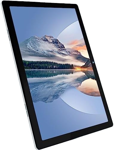 Moderness Tablet 10.1 Inch Android 12 Quad Core 1280x800 HD IPS Touchscreen 32GB ROM 128GB Expandable 5000mAh Dual Camera (Silver)